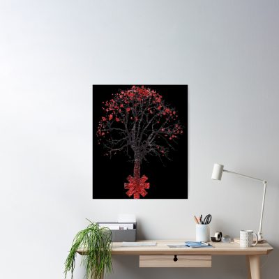 The Peppers Tree Blood Poster Official Red Hot Chili Peppers Merch