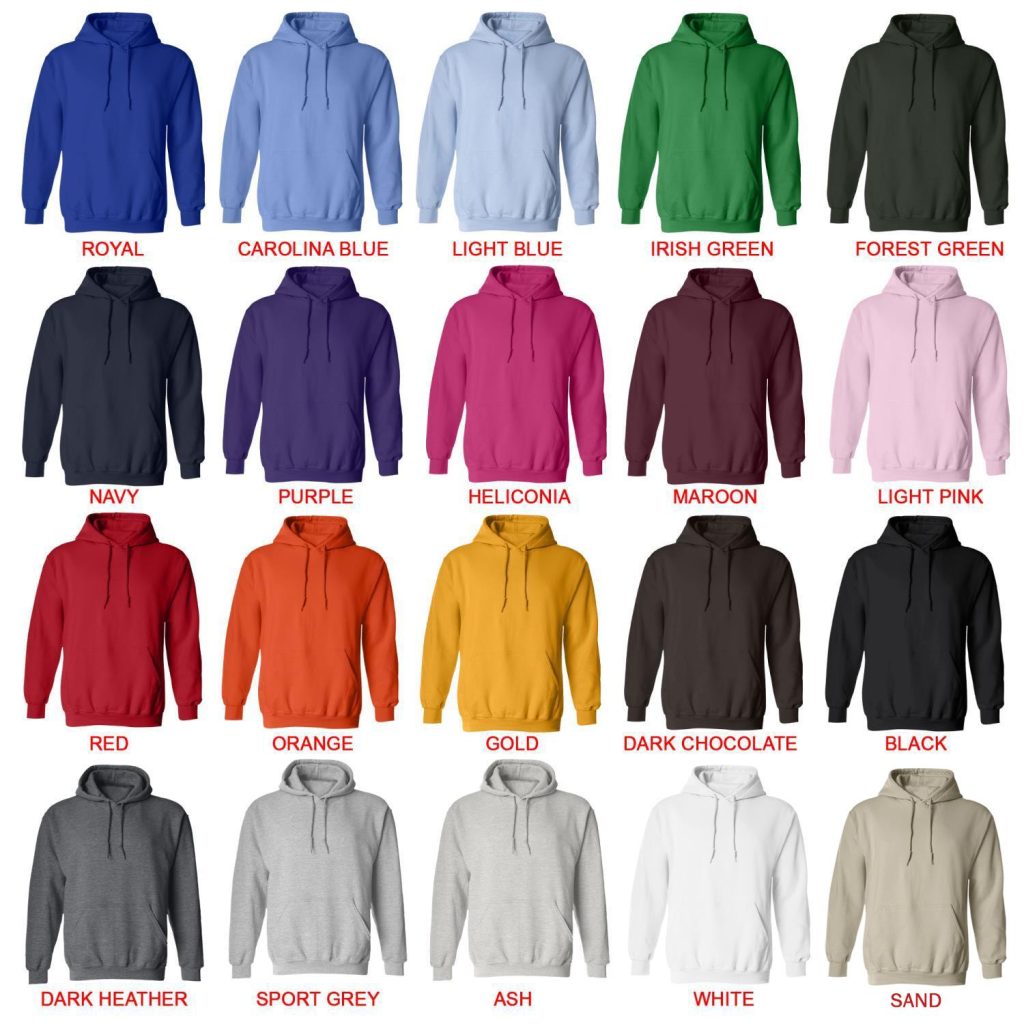 hoodie color chart - Red Hot Chili Peppers Shop