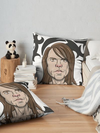 Rhcp Cartoon Throw Pillow Official Red Hot Chili Peppers Merch