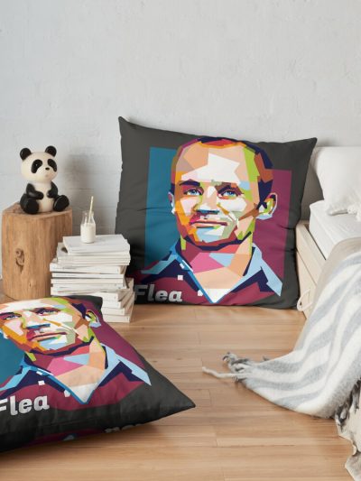 Michael Peter Balzary (Flea Rhcp) Throw Pillow Official Red Hot Chili Peppers Merch