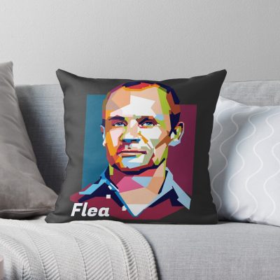 Michael Peter Balzary (Flea Rhcp) Throw Pillow Official Red Hot Chili Peppers Merch