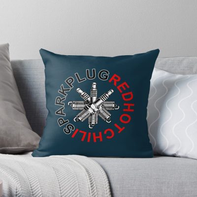 Sparkplug Throw Pillow Official Red Hot Chili Peppers Merch